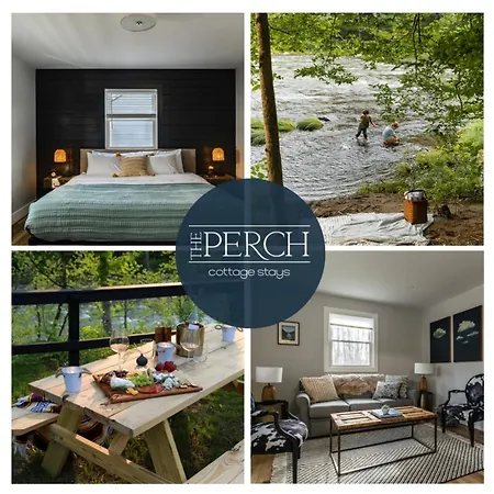 Perch Cottages #5 - Mountain Views, Sauna, Private Creek Access
